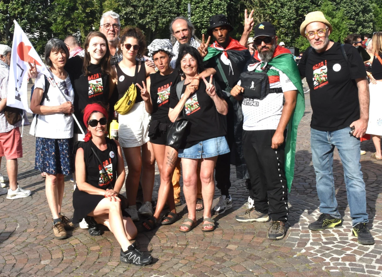 Les marcheurs pour Gaza arrivent à Bruxelles Palestine 