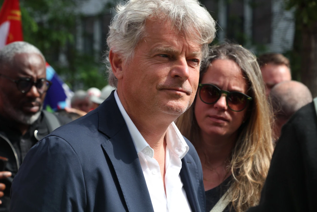 Fabien Roussel mise sur l'union avec l'OLP contre le génocide à Gaza Palestine PCF Fabien Roussel OLP 