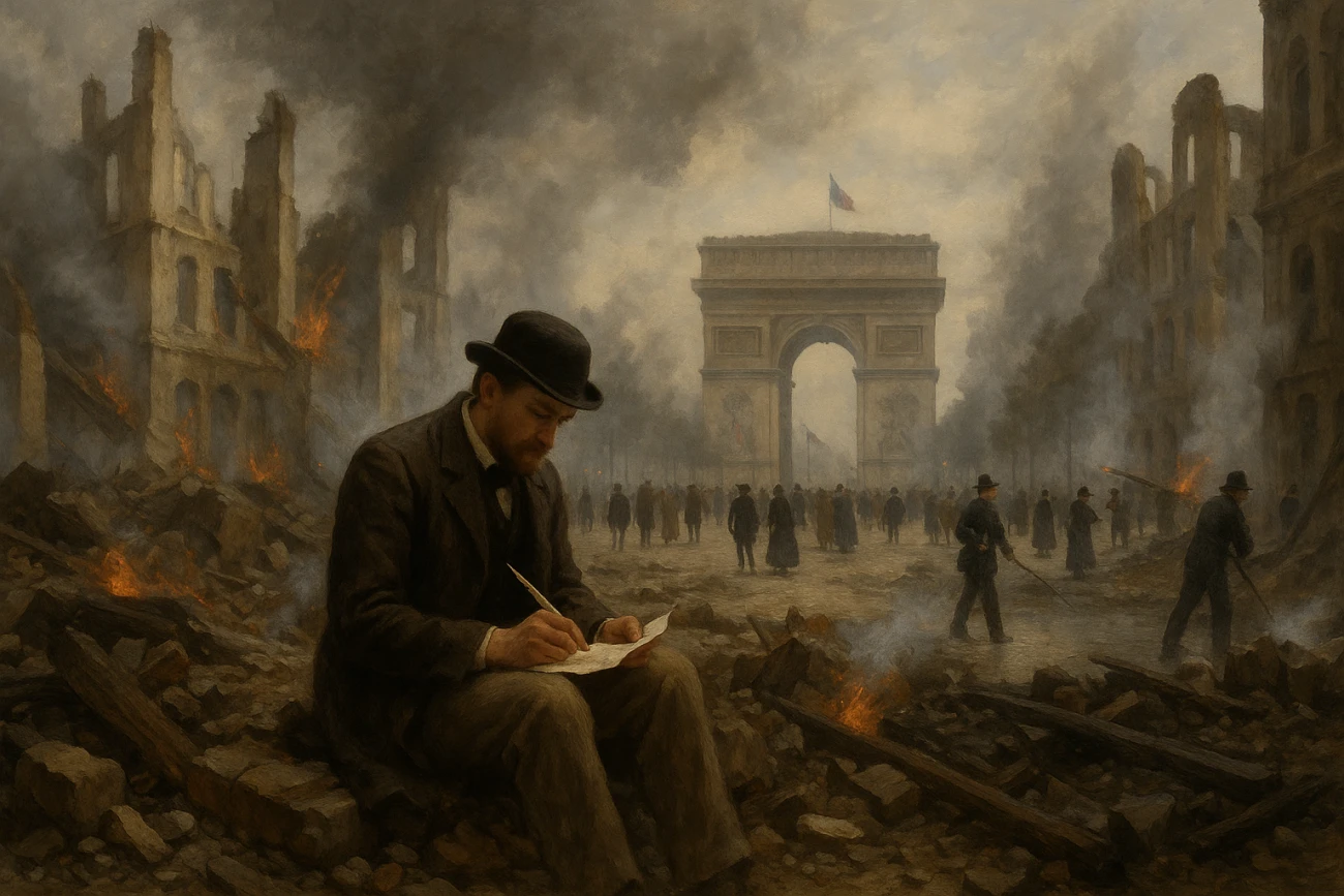 Je vous écris au milieu des ruines fumantes… Nouvelle 