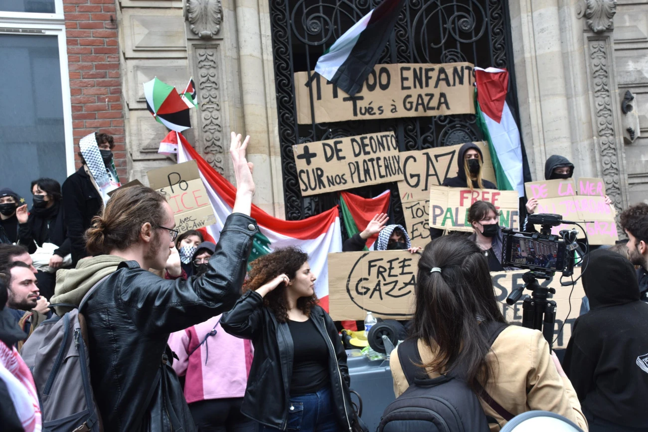 L'ESJ et Sciences-po touchées par le mouvement pro-palestinien Luttes Palestine 