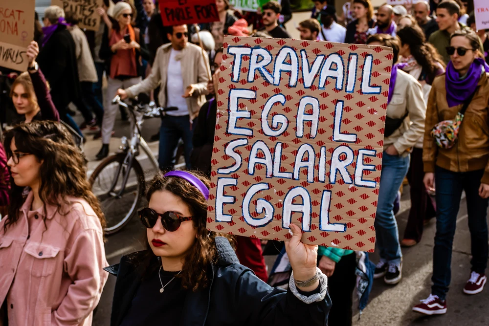 L'égalité salariale entre femmes et hommes reste lointaine Manifestation CGT Emploi 