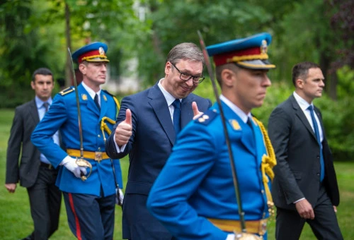 Président serbe Aleksandar Vučić