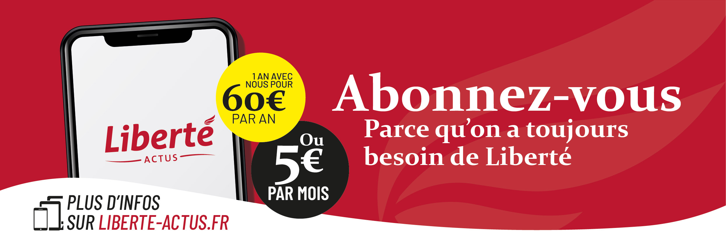 Message d'abonnement